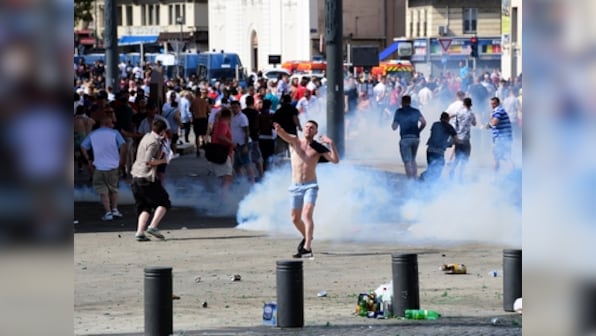 Euro 2016: Hooliganism kicks off ahead of game as England, Russia fans clash in Marseille