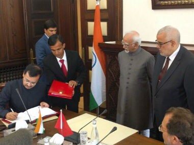Vice-President Hamid Ansari in Morocco. Twitter/MEAIndia