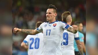 Marek Hamsik's wonder goal sinks Russia as Slovakia record first win at Euros
