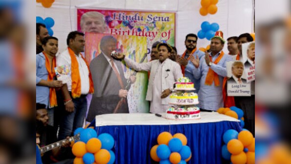 Happy birthday, 'king of the US': Hindu Sena celebrates Trump's birthday