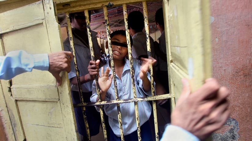 Children at a remand home in Mumbai. File photo Reuters
