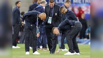 Euro 2016: Uefa orders Lille stadium pitch to be relaid after bad weather causes damage