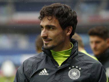 Germany’s Mats Hummels during training. Reuters
