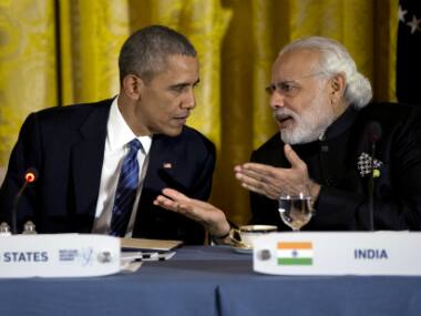 US President Barack Obama and Indian Prime Minister Narendra Modi. AP