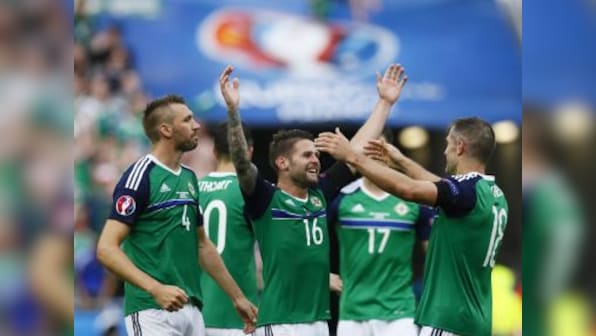 Northern Ireland power through hailstorm, Ukraine for historic first win at Euros