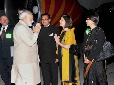 Prime Minister Modi in Switzerland: Leads delegation level talks Prime Minister Modi in Switzerland: Leads delegation level talks