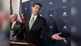 US congresswomen demand right to bare arms: Paul Ryan to change dress code after sleeveless protest