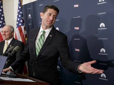 US congresswomen demand right to bare arms: Paul Ryan to change dress code after sleeveless protest