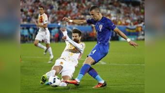 Euro 2016: Sergio Ramos misses penalty as Croatia stun Spain to top group