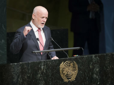Peter Thomson, a Fijian diplomat elected as the UN General Assembly president Peter Thomson, a Fijian diplomat elected as the UN General Assembly president