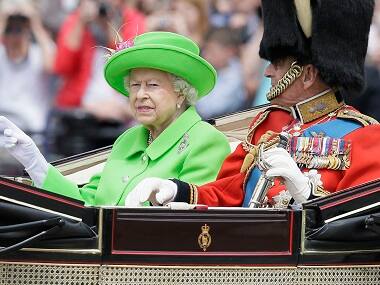 She makes us very proud: Thousands attend Queen Elizabeth's 90th birthday parade