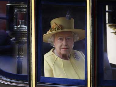 British monarch Queen Elizabeth. Reuters