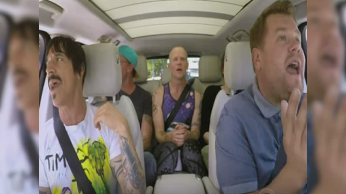 Watch Red Hot Chili Peppers do carpool karaoke on James Corden's 'The