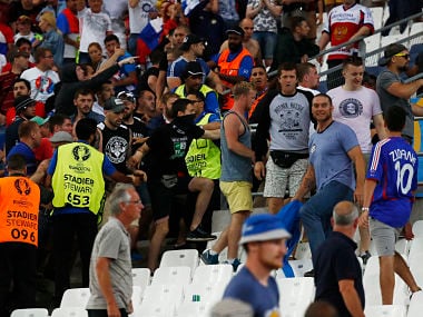 Russia and English fans clashed in Stade Velodrome. Reuters