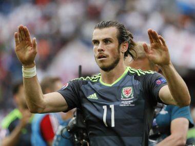 Wales' Gareth Bale reacts at the end of game against England. Reuters