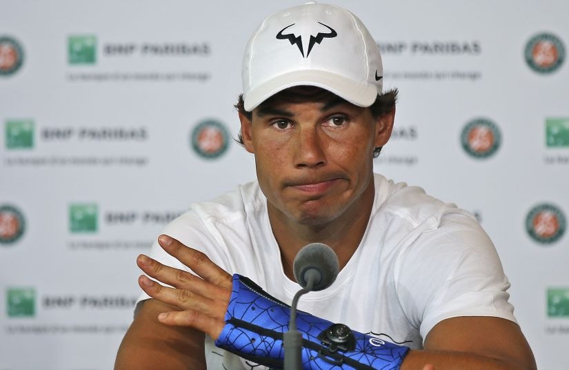 Nine-time champion Rafael Nadal withdrew due to a wrist injury. Reuters
