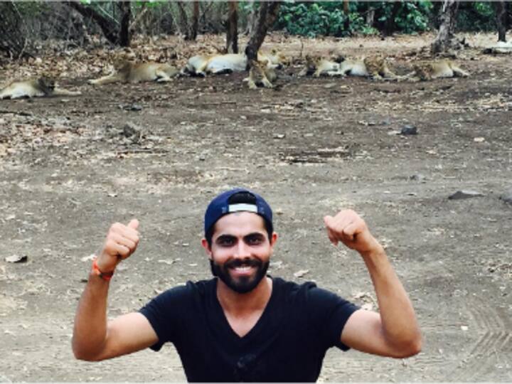 Selfie with Gir lions lands cricketer Ravindra Jadeja in trouble