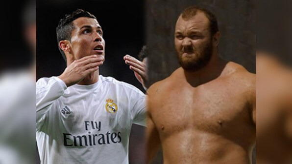 Next trial by combat? ‘The Mountain’ from GoT threatens to crush Cristiano Ronaldo's head