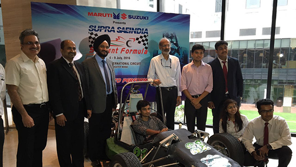 SAEIndia and Maruti Suzuki to flag off 2016 Supra Formula Student competition on July 4 SAEIndia and Maruti Suzuki to flag off 2016 Supra Formula Student competition on July 4