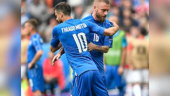 Euro 2016: Italy sweating on De Rossi injury as Thiago Motta suspension adds to Conte's headache
