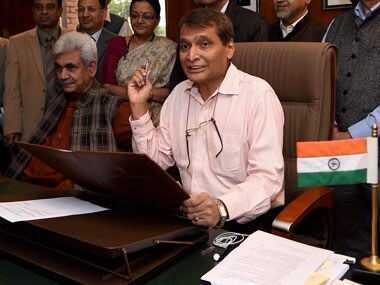 Railway Minister Suresh Prabhu PTI