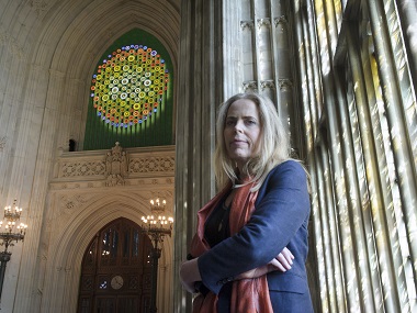 Artwork celebrating women's suffrage rights lights up UK Parliament Artwork celebrating women's suffrage rights lights up UK Parliament