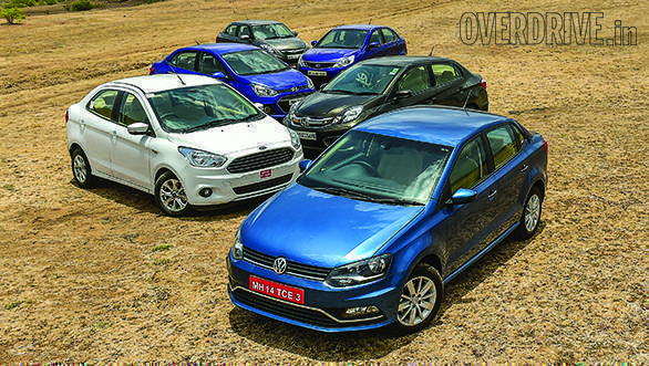 VW Ameo vs Ford Figo Aspire vs Maruti Dzire vs Honda Amaze vs Tata Zest vs Hyundai Xcent VW Ameo vs Ford Figo Aspire vs Maruti Dzire vs Honda Amaze vs Tata Zest vs Hyundai Xcent