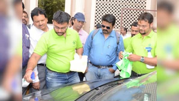 Water-less car wash: Pune brothers' Green Salute aims to reduce water wastage