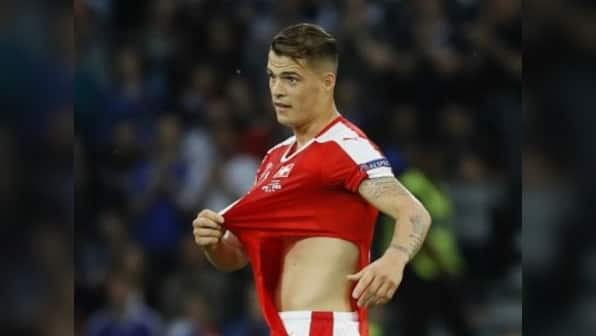 'Hope Puma don't make condoms', jokes Xherdan Shaqiri after ripped Switzerland shirts