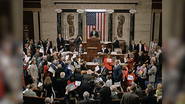 US Democrat sit-in on gun safety legislation brought to an end by Republicans