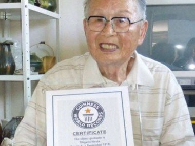 Never too old for school: At 96, man from Japan becomes oldest university graduate Never too old for school: At 96, man from Japan becomes oldest university graduate