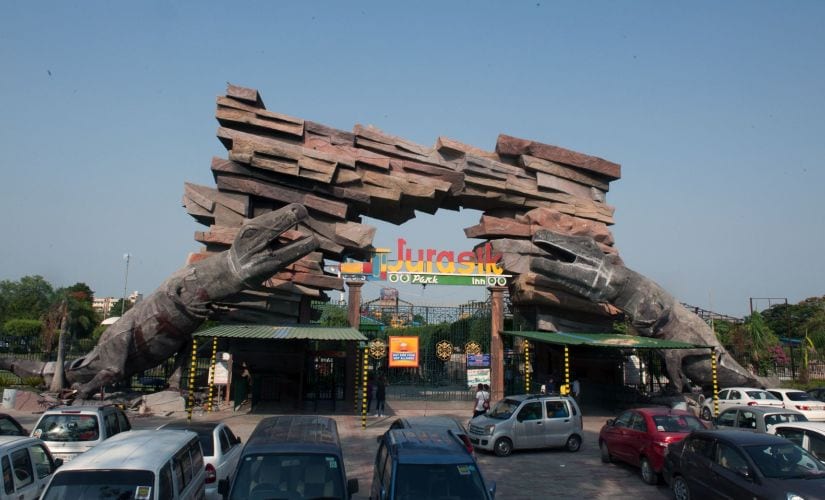 Jurasik Park fun resort opens up to public after it was damaged by rioters in February. Naresh Sharma