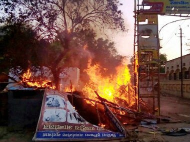 Aftermath of the Mathura carnage. Twitter @CNNNews18