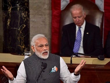 Prime Minister Narendra Modi addressed a joint meeting of Congress on Capitol Hill in Washington last week. PTI
