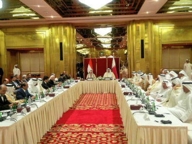 PM Narendra Modi meets top business leaders during his trip to Qatar PM Narendra Modi meets top business leaders during his trip to Qatar