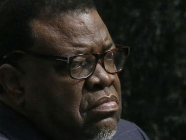 Namibia President Hage Geingob. Reuters