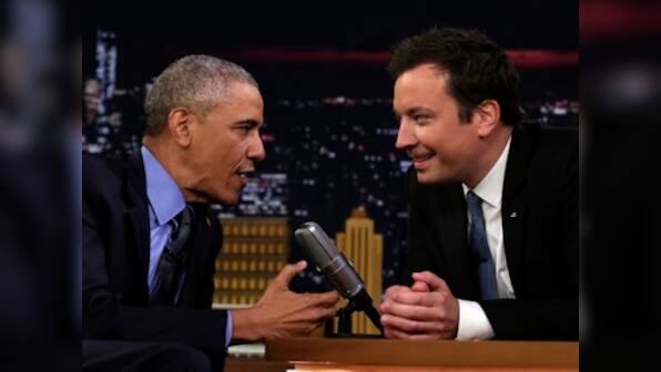 Orange is not the new black: Obama's slow burn as he slow jams with Jimmy Fallon