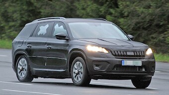 2016 Skoda Kodiaq SUV spied testing