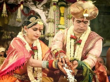 Yaduveer Wadiyar with Trishika Kumari. Image from Facebook