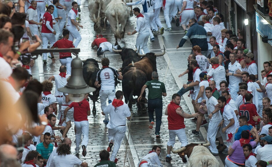 The festival in honour of the patron saint of Spain's northern Navarra region - <span class=