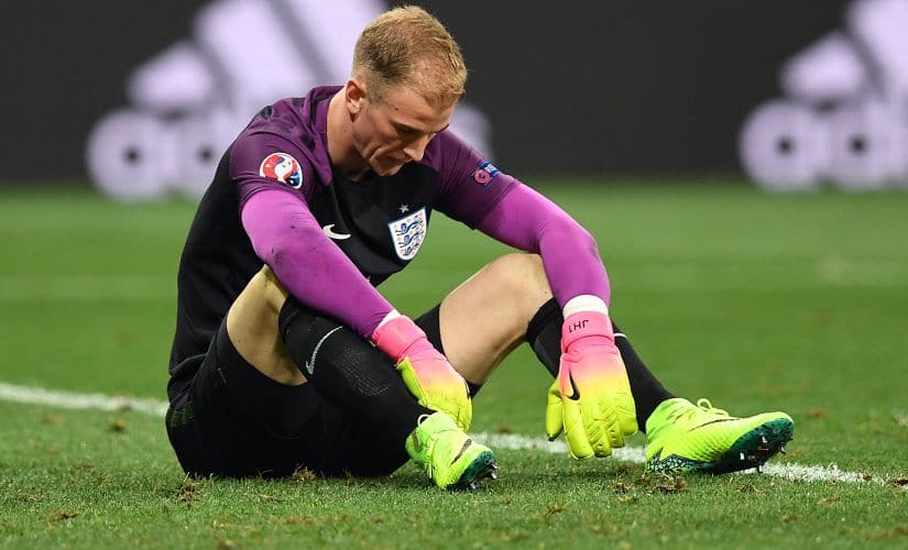 Joe Hart’s performance at the Euro 2016 was worthy of ridicule. AFP