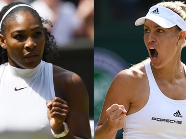 Serena Williams and Angelique Kerber.