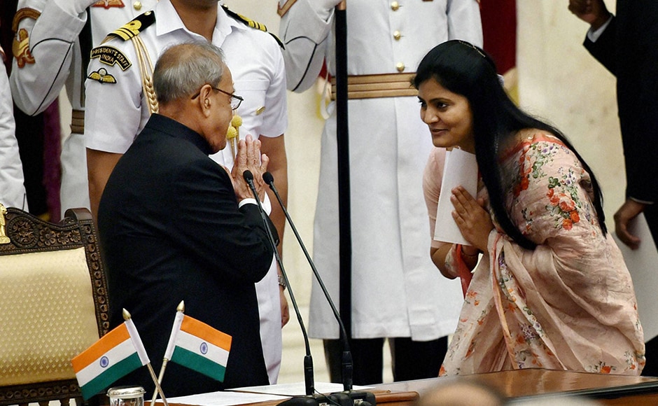 At 35, Anupriya Patel is the youngest to be sworn-in as a junior minister. The Apna Dal MP is a key Kurmi leader and can play a pivotal role in swinging OBC votes in the politically crucial state of Uttar Pradesh. PTI At 35, Anupriya Patel is the youngest to be sworn-in as a junior minister. The Apna Dal MP is a key Kurmi leader and can play a pivotal role in swinging OBC votes in the politically crucial state of Uttar Pradesh. PTI