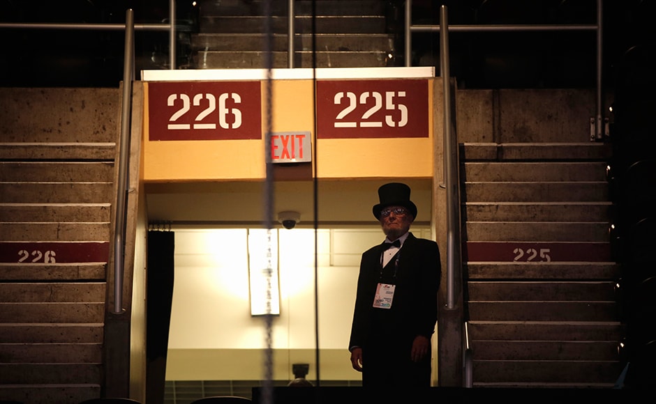 A delegate dressed as former US president Abraham Lincoln only added to the sense that the convention was more like a large country fair. Reuters A delegate dressed as former US president Abraham Lincoln only added to the sense that the convention was more like a large country fair. Reuters