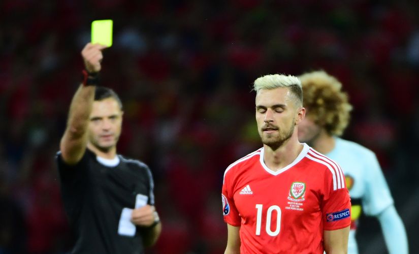 Aaron Ramsey has been inspirational in the Welsh midfield so far in this tournament. AFP