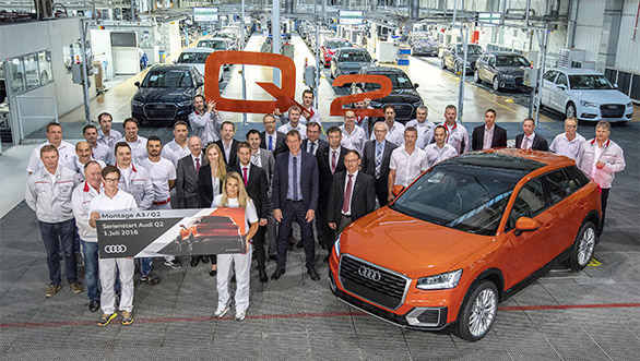 Audi begins production of India-bound Q2 SUV at Ingolstadt plant, Germany Audi begins production of India-bound Q2 SUV at Ingolstadt plant, Germany