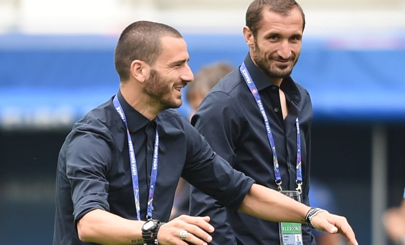 Italy's defence will be bolstered by Leonardo Bonucci. AFP