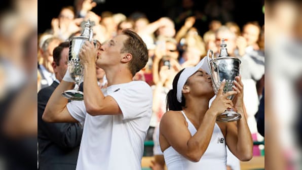 Wimbledon 2016: Heather Watson and Henri Kontinen claim mixed doubles crown