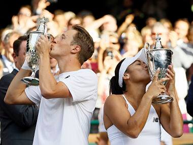 Wimbledon 2016: Heather Watson and Henri Kontinen claim mixed doubles crown