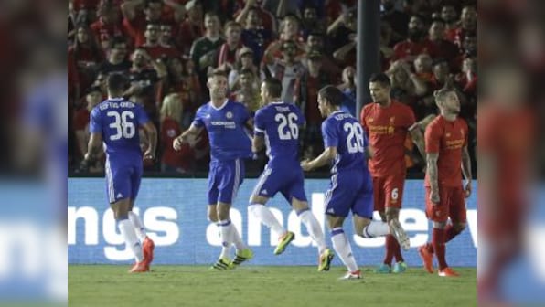 Ten men Chelsea see off Liverpool to start International Champions Cup with a win